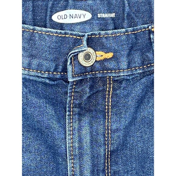 Old Navy Girls Plus 16 Straight Leg Jeans Blue Denim Adjustable Waist - Picture 5 of 10